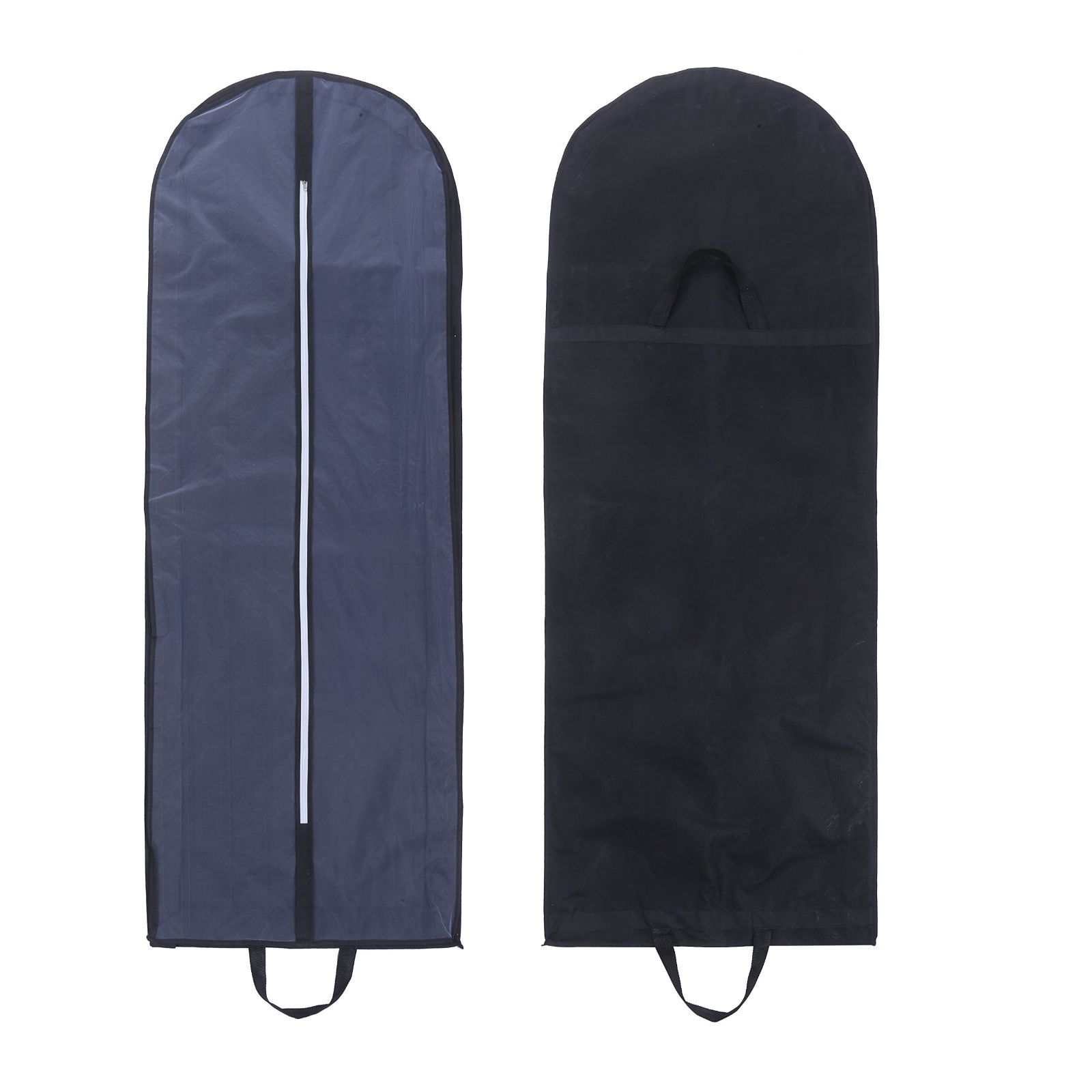 商品 不織布 ドレスカバー 通気性 持ち運び ウエディング 洋服 保管 洋服カバー コートカバー カラー 埃よけ 防湿 2個セット 選べる ロング 180cm naissant ブラック
