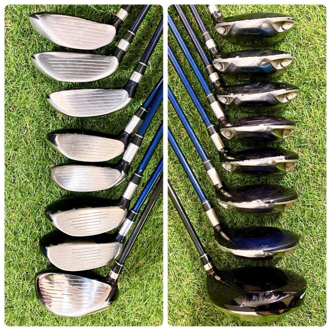 メンズフルセット☆TaylorMade MacGregorゴルフクラブ/1215 超豪華15本 マグレガー メンズゴルフセット 初心者 フルセット
