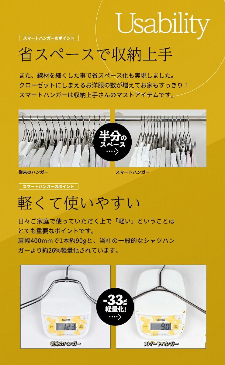 キャミソール用 スマートハンガー|100本セット