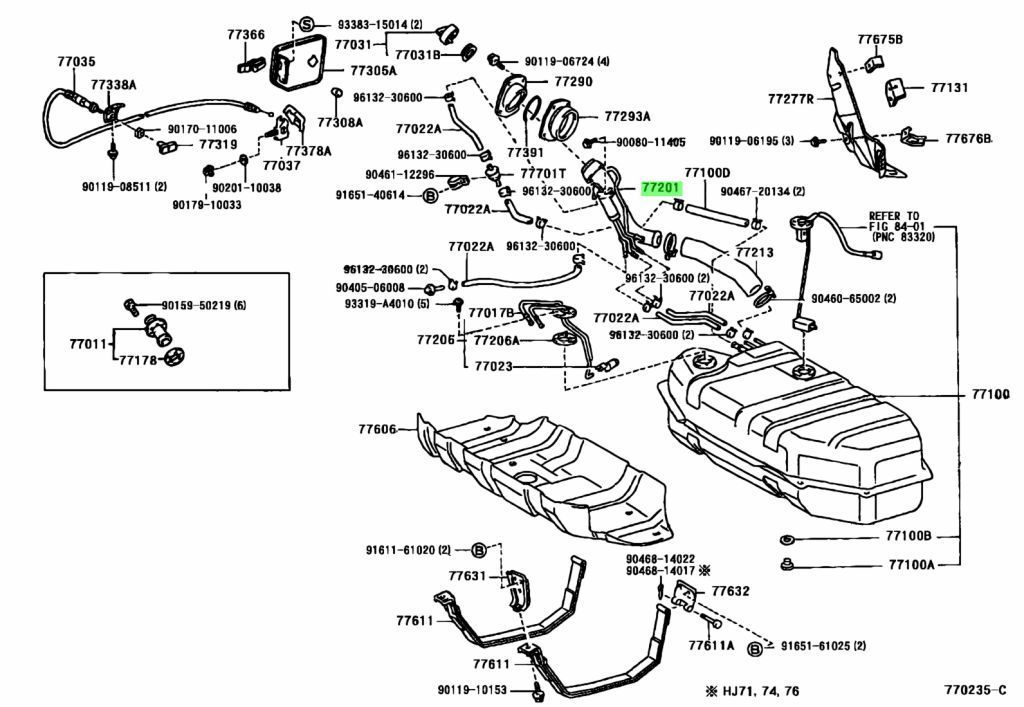 トヨタ TOYOTA 純正 70系ランドクルーザー フューエルタンク インレットパイプ 燃料 タンク パーツ エンジン タイヤ バンパー 検索 マフラー