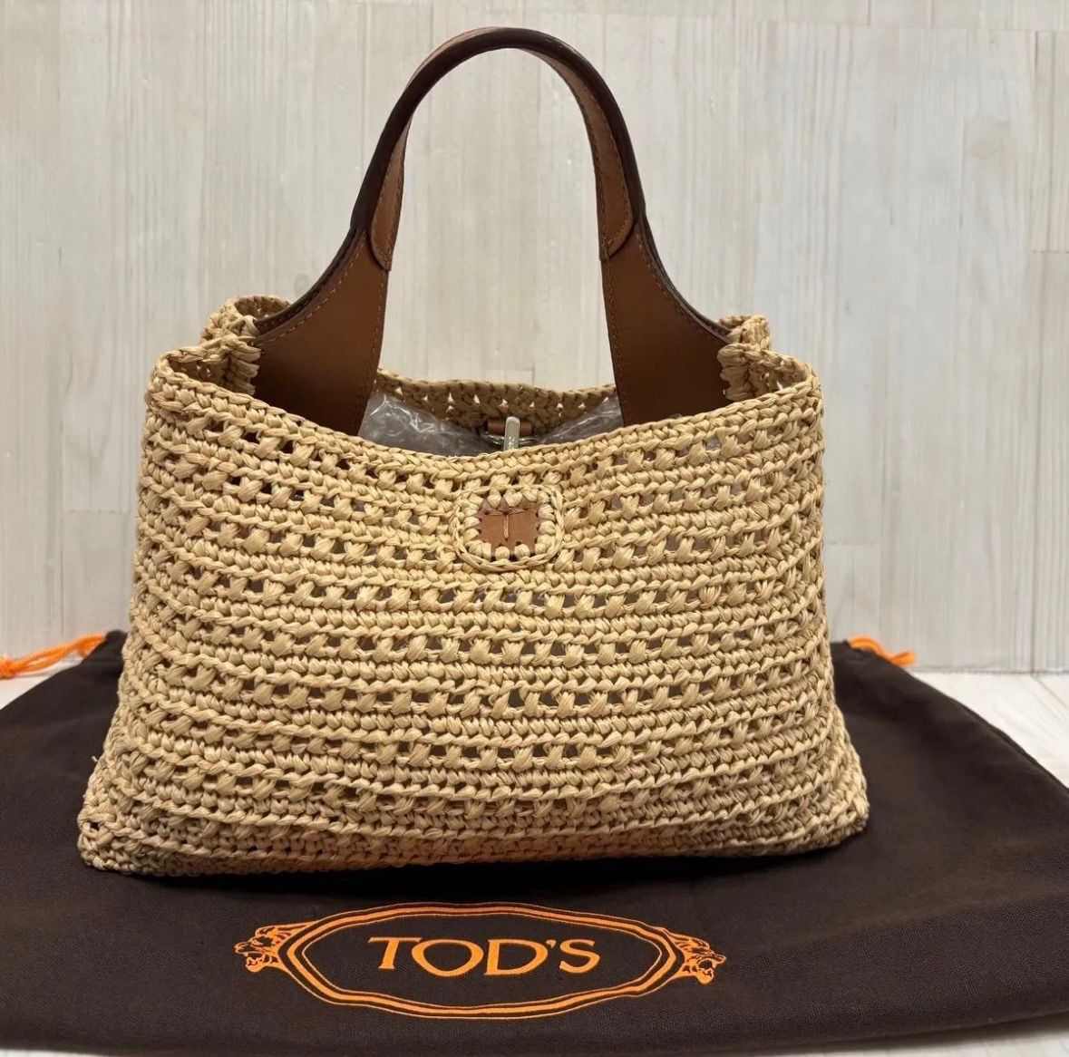 美品 TOD'S トッズ ラフィア マイクロ ハンドバッグ　カゴバッグ 美品 TOD'S トッズ ラフィア マイクロ ハンドバッグ カゴバッグ - メルカリ