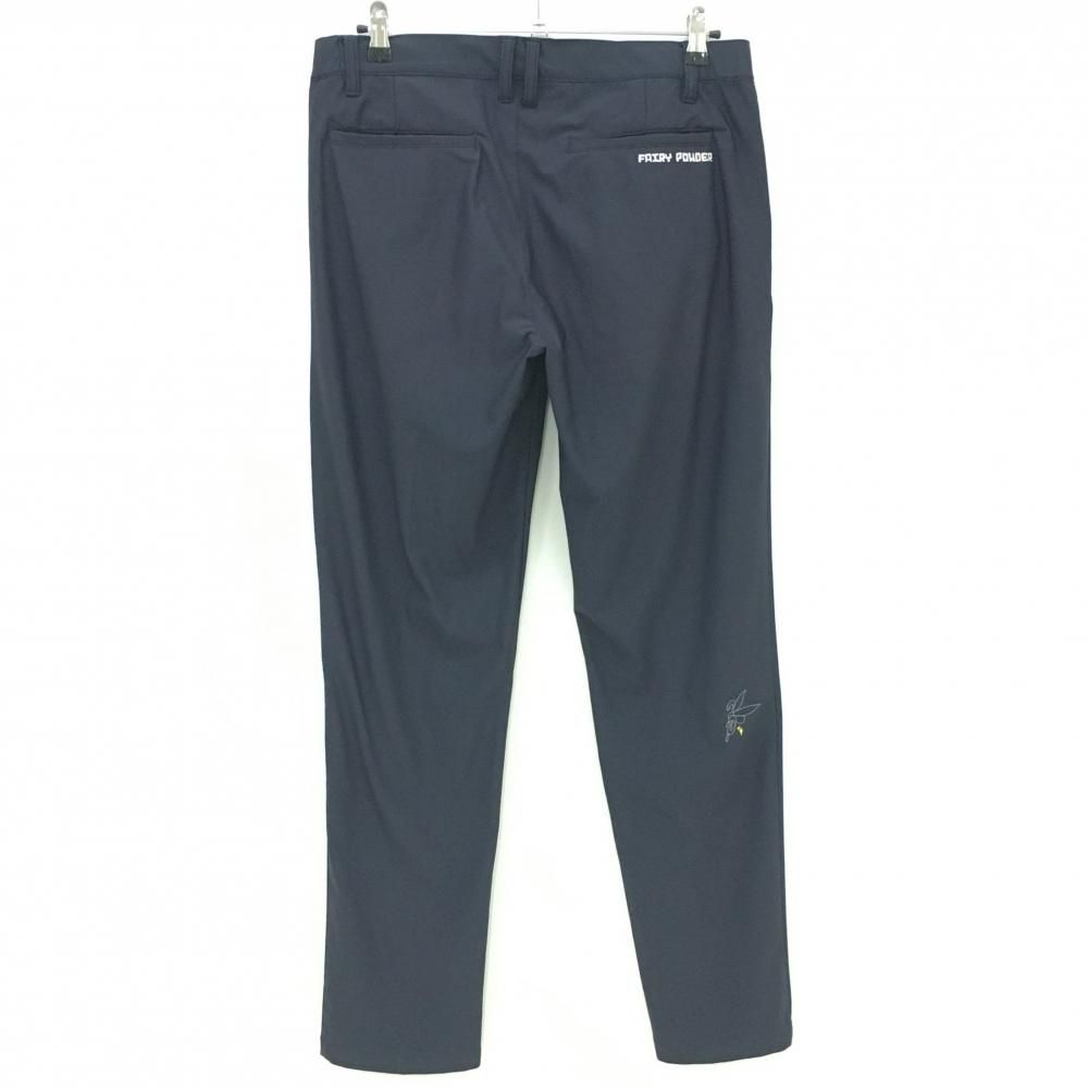 ✨良品✨ Fairy Powder 32 パンツ ゴルフ ウェア 爽やか お洒落 超美品】フェアリーパウダー ストレッチパンツ ネイビー ロゴ白 メンズ