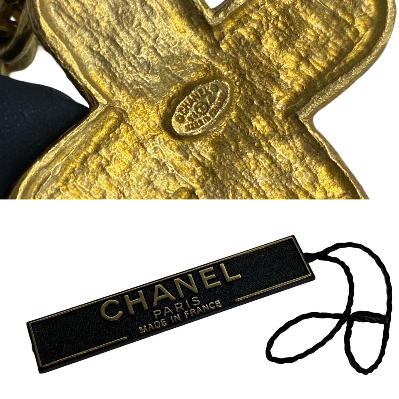 極 美品 コメ有 CHANEL シャネル ヴィンテージ 94A 刻印 ココマーク ベル モチーフ チェーン ネックレス ペンダント ゴールド 03745