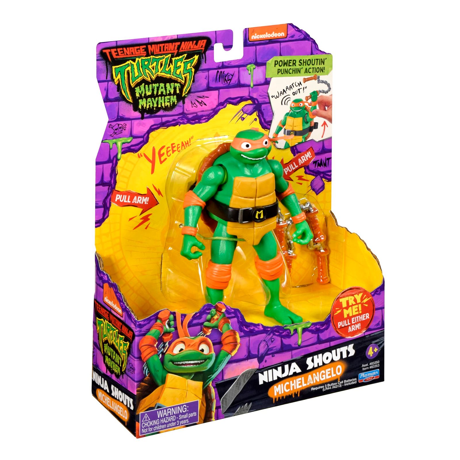 ミュータントタートルズ ミケランジェロ タカラ playmates フィギュア プレイメイツ タートルズ ミュータント・パニック！TMNT