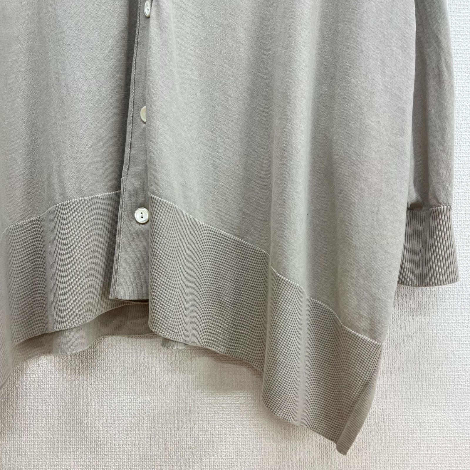 JOURNAL STANDARD ジャーナルスタンダード  長袖カーディガン    グレージュ コットン レディース  ポンチョ 22年モデル Vネック JOURNAL STANDARD ジャーナルスタンダード 長袖カーディガン