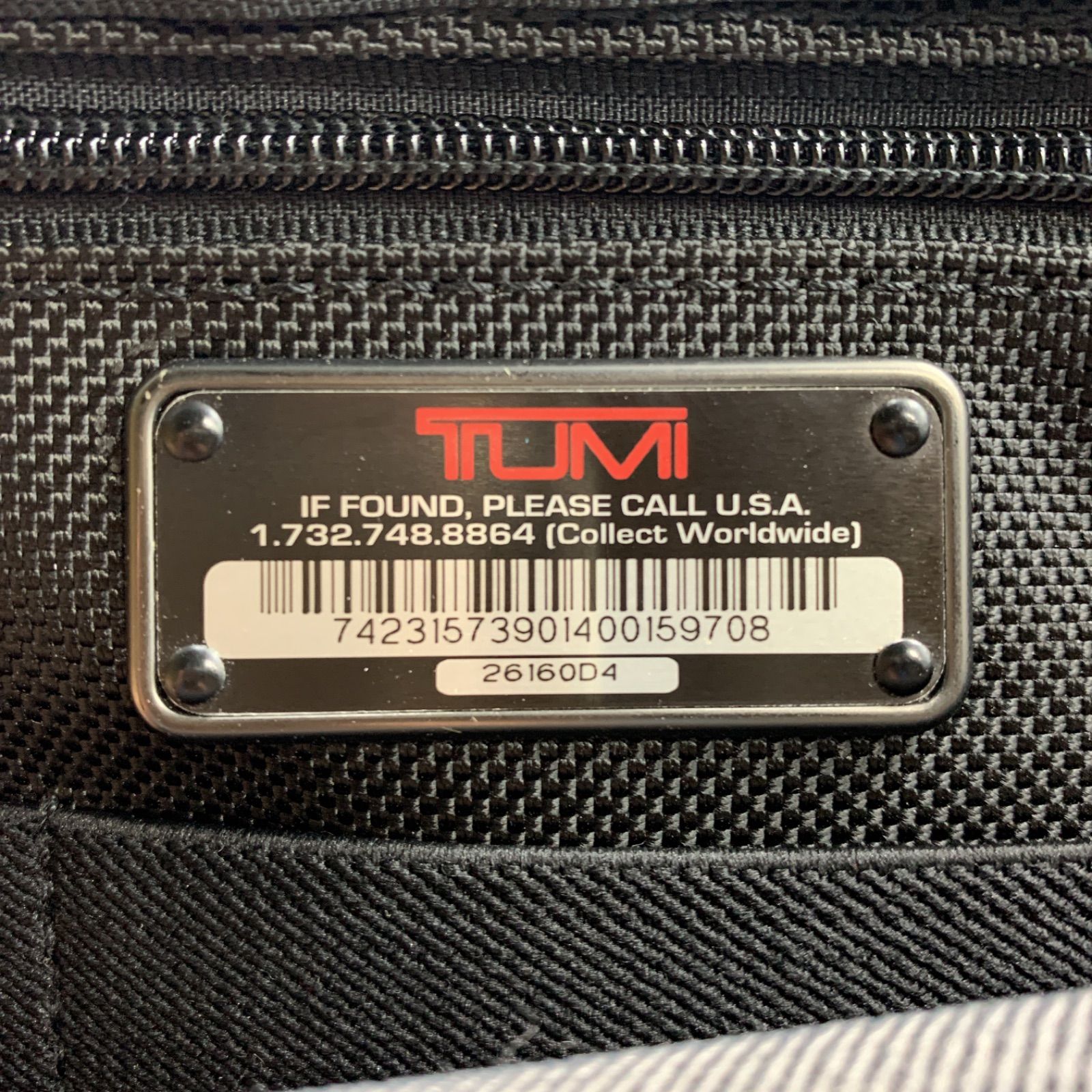【ほぼ未使用】TUMI ビジネスバッグ 2way 26160D4 ブラック TUMI（トゥミ） ラージエクスパンダブル オーガナイザー 26160D4