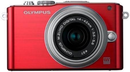 OLYMPUS ミラーレス一眼 PEN Lite E-PL3 レンズキット レッド E