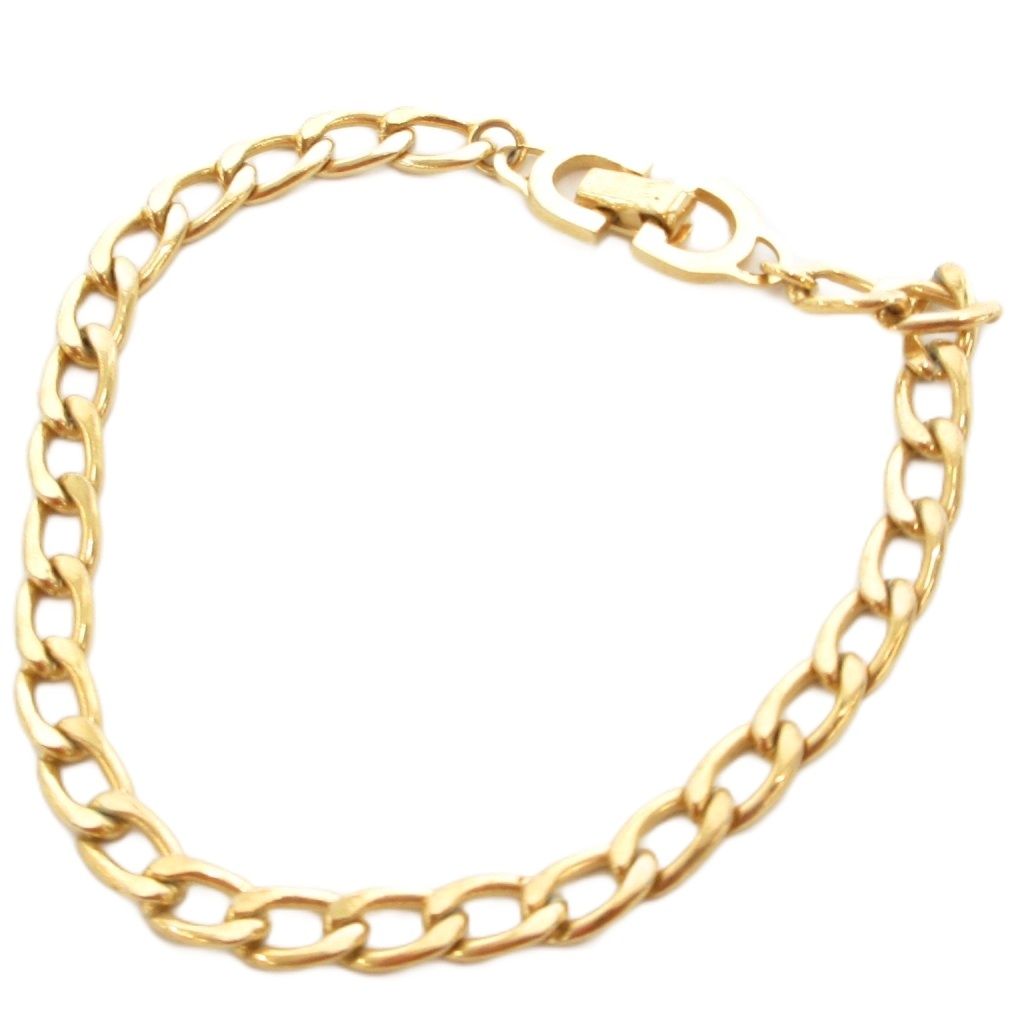 美品✨ クリスチャン　ディオール　ブレスレット　喜平　チェーン　ゴールド　希少 クリスチャンディオール Christian Dior ヴィンテージ