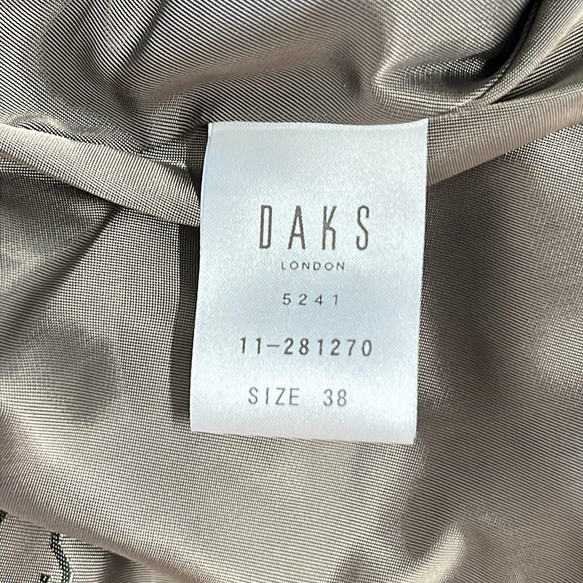 ダックス DAKS コート ダウンコート サイズ38 L パープルブラウン レディース 冬物 ダックス DAKS ダウンコート サイズ38 異素材 着丈72㌢ 高級上質