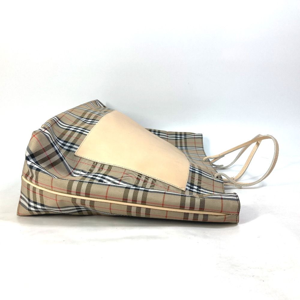 BURBERRY バーバリー トートバッグ ストライプ チェック キャンバス