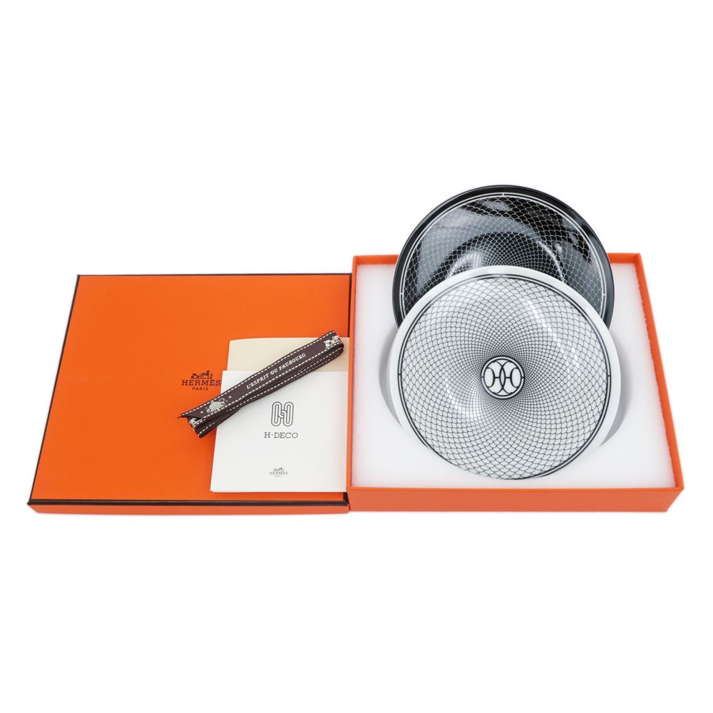 A出品になります。デコ　パンプレート2枚 名東】エルメス パンプレート H DECO 2枚セット ホワイト