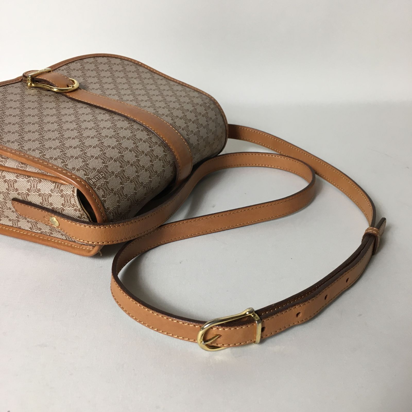 2507-206｜セリーヌ ショルダーバッグ ブラウン マカダム柄 CELINE - 2507-206｜セリーヌ ショルダーバッグ ブラウン