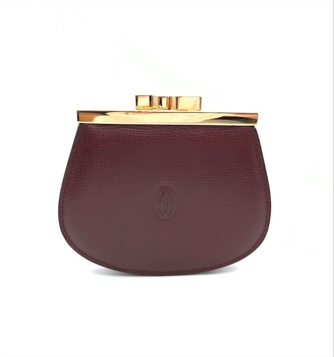 展示品 Cartier カルティエ マストライン レザー がま口 コイン