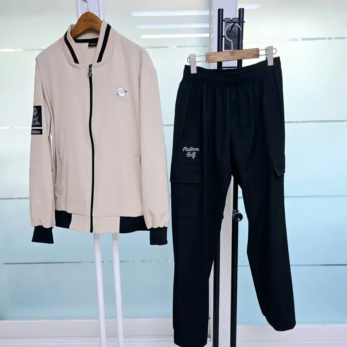 25新作 MALBON マルボンゴルフ メンズ セット 2点セット ベージュ MALBON 25新作 マルボンゴルフ メンズ セット 2点セット 黒 MALBON 25