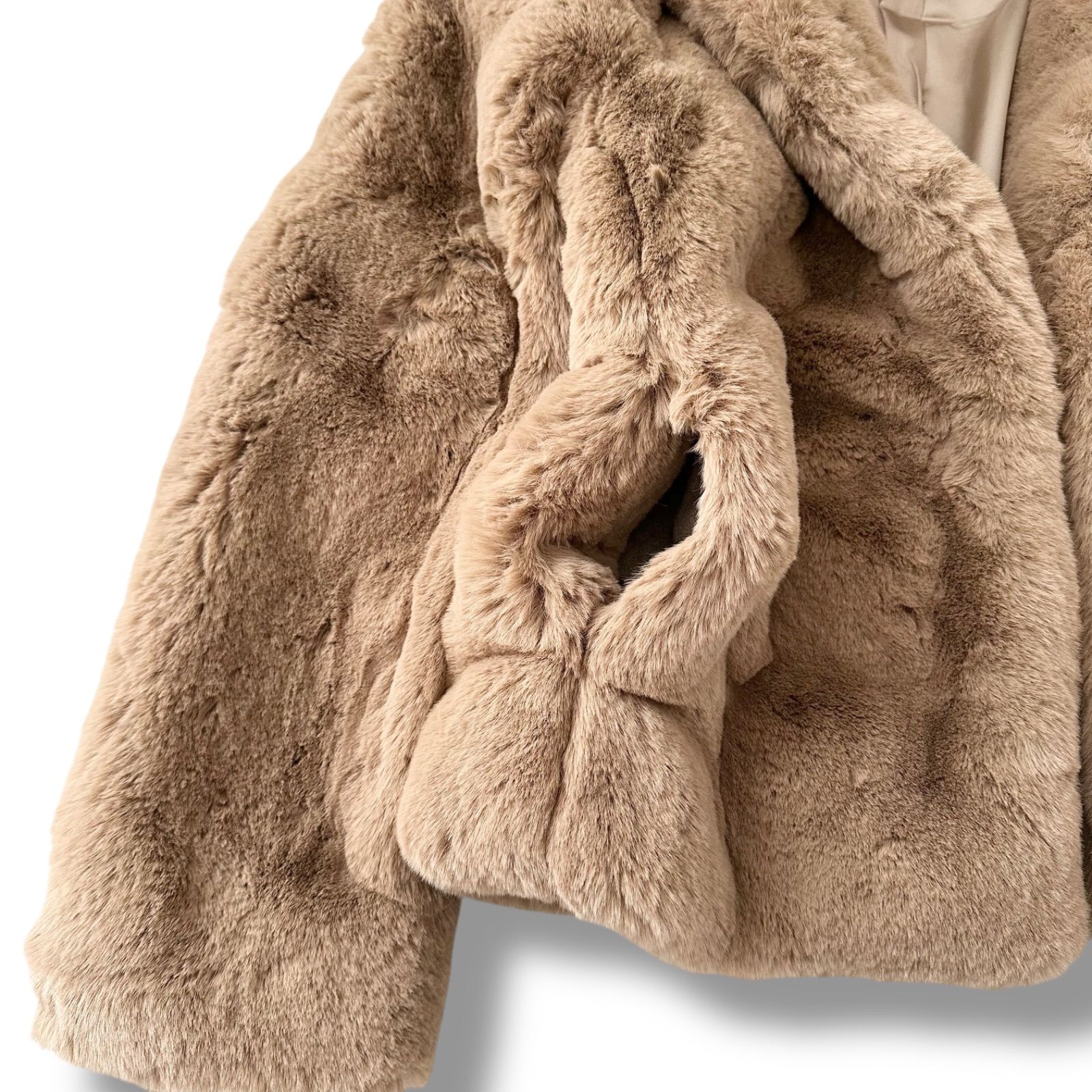 美品！エストネーション　フェイクファーコート　サイズ36 極美品✴︎ESTNATION フェイクファーコート サイズ36