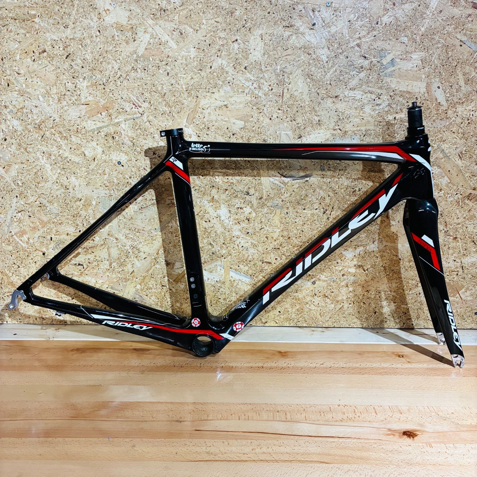 リドレー フェニックス 2015 XSサイズ Lotto BELISOL チーム カーボン フレームセット RIDLEY FENIX PF30 Di2対応 クリーニング済