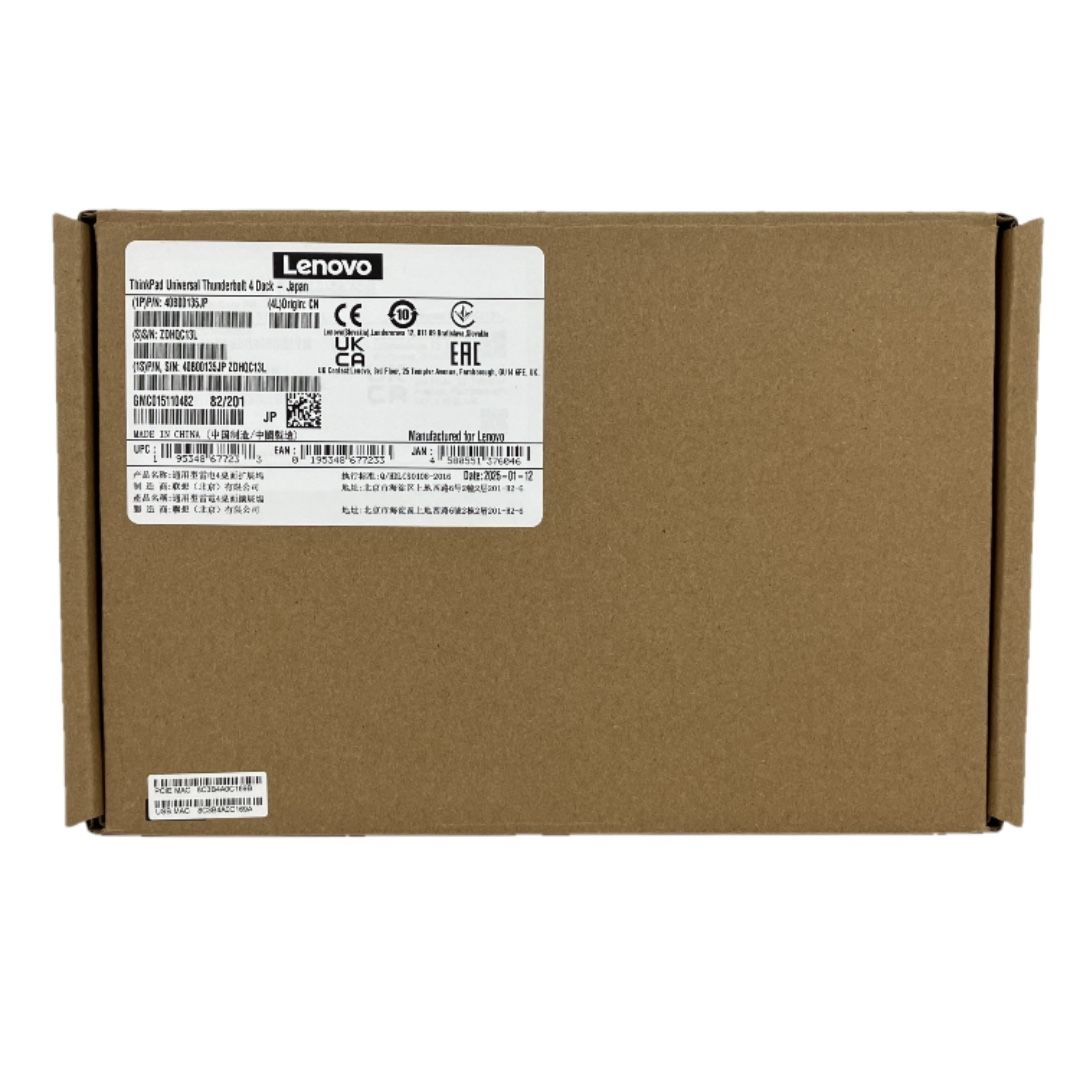 Lenovo Think Pad Universal Thunderbolt 4 Dock レノボ ドッキングステーション 開封 ♥ Y10485513