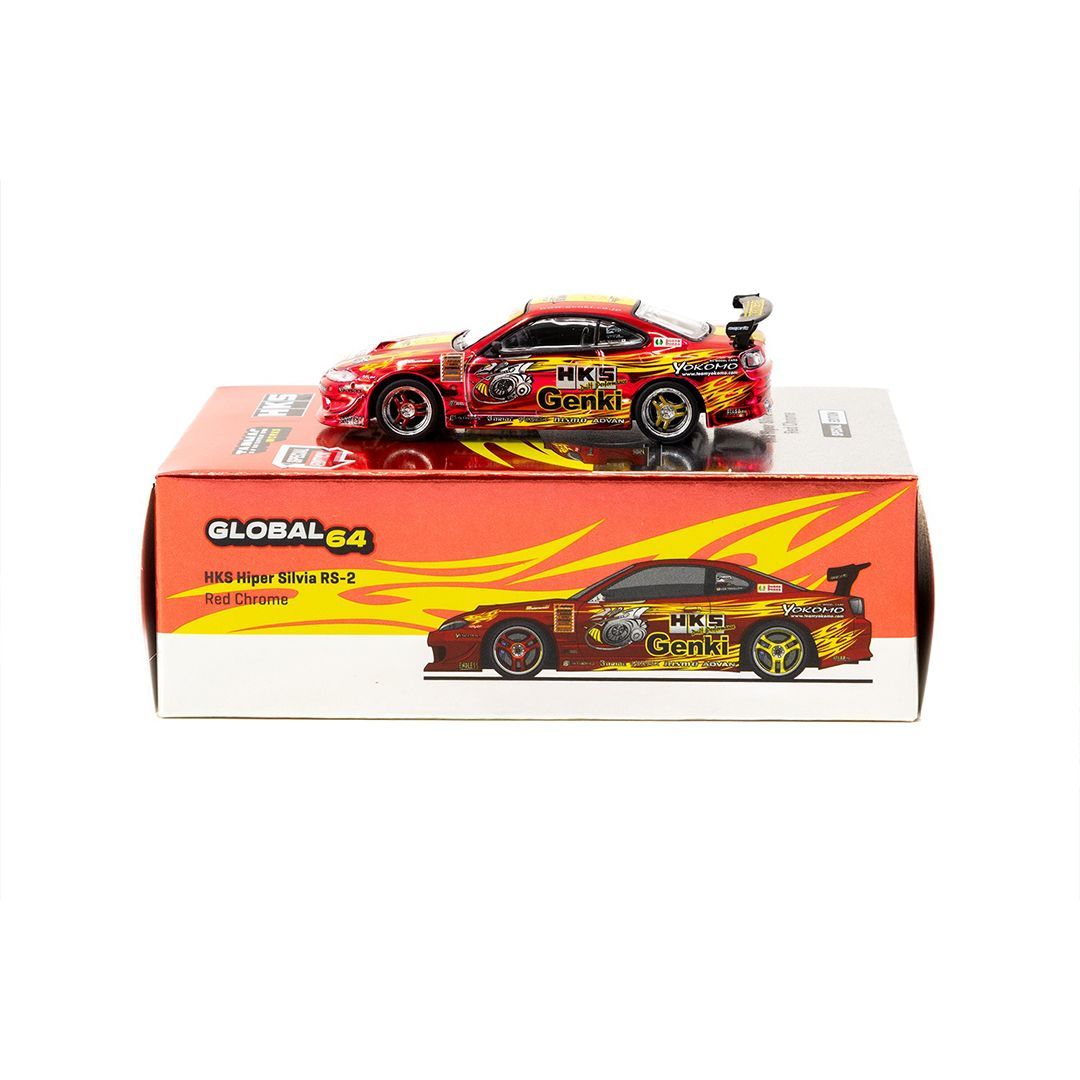 【ネット限定】 Tarmac Works（ターマックワークス）1/64 HKS Hiper Silvia RS-2 ミニカー