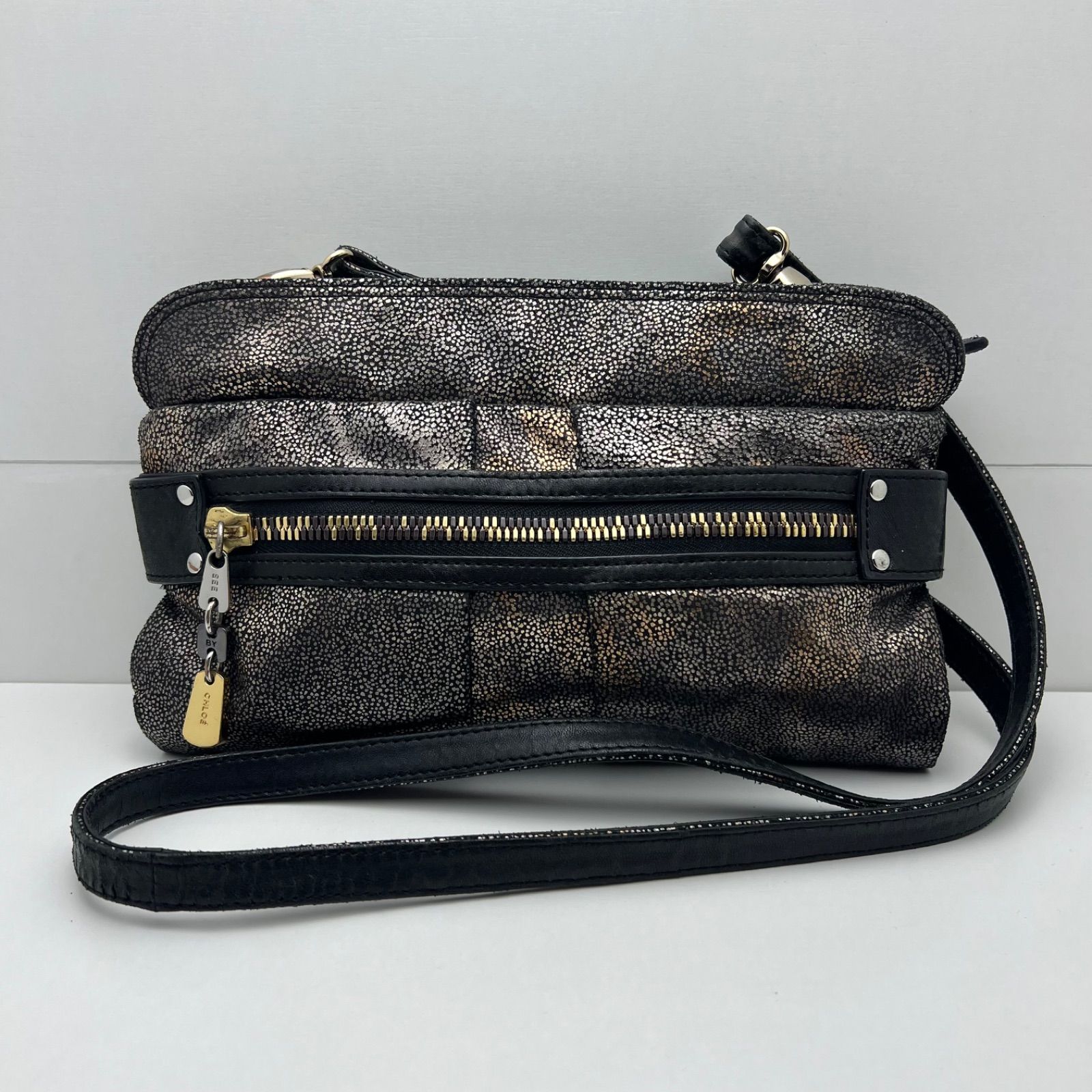 SEE BY CHLOE 00s y2k metallic 2way shoulder bag シーバイ クロエ 