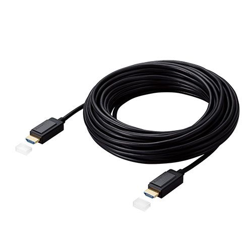 エレコム 長尺HDMIケーブル アクティブオプティカル 4K対応 無給電タイプ 15m DH-HDLOA15BK