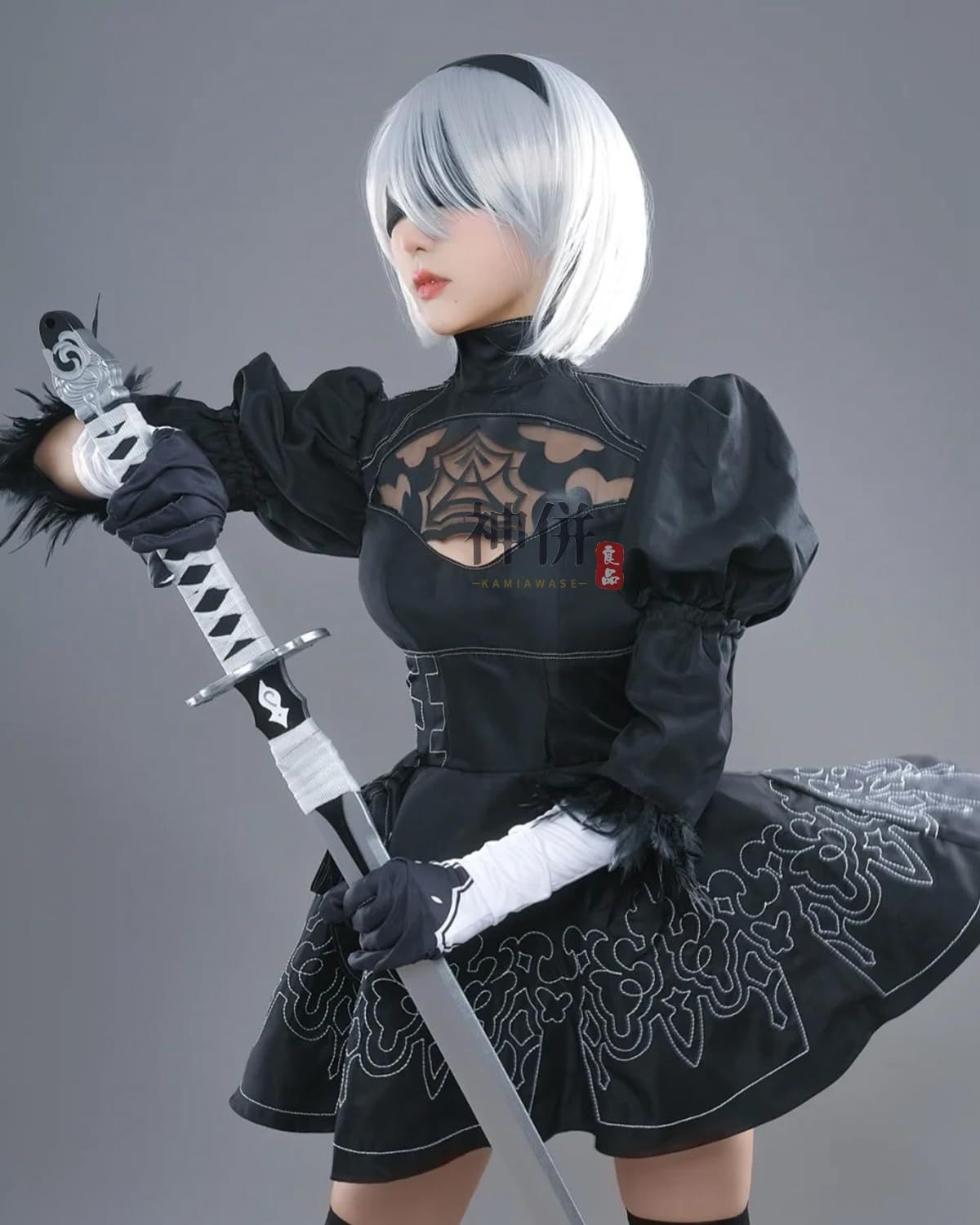 神併 ニーア コスプレ ウィッグ付き 2B 9S A2 コスプレ メイド服 ヨルハ二号B型 ヨルハ九号S型 ヨルハA型二号 コスプレ衣装 大人用 仮装 NieR Automata cosplay
