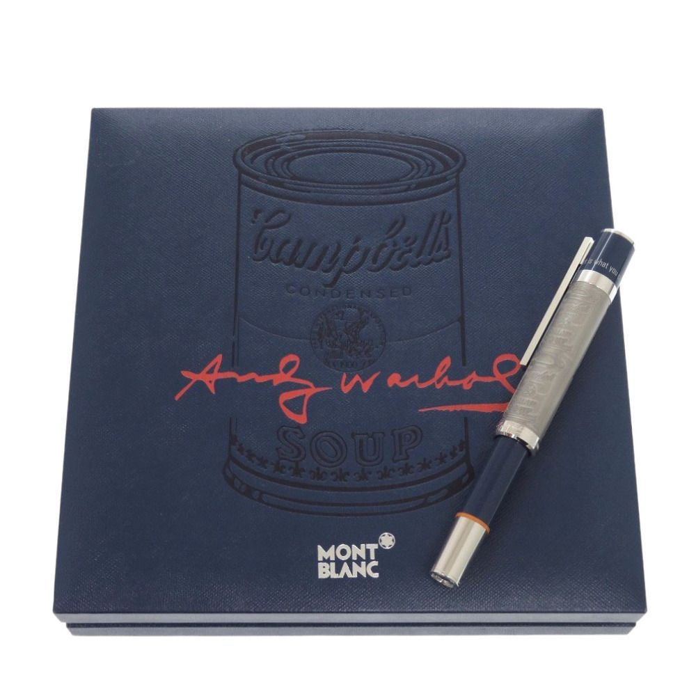 モンブラン グレートキャラクターズ アンディ ウォーホル ボールペン ブルー ステンレススチール 青 1594 MONTBLANC