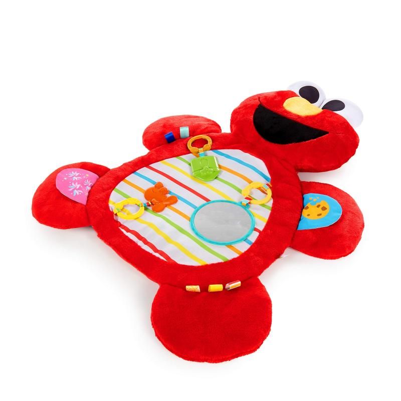 ブライトスターツ Bright Starts セサミストリート Sesame Street タミータイム エルモ プロップマット 0ヶ月 ベビーマット お昼寝マット 歯固め ラトル レッド12040
