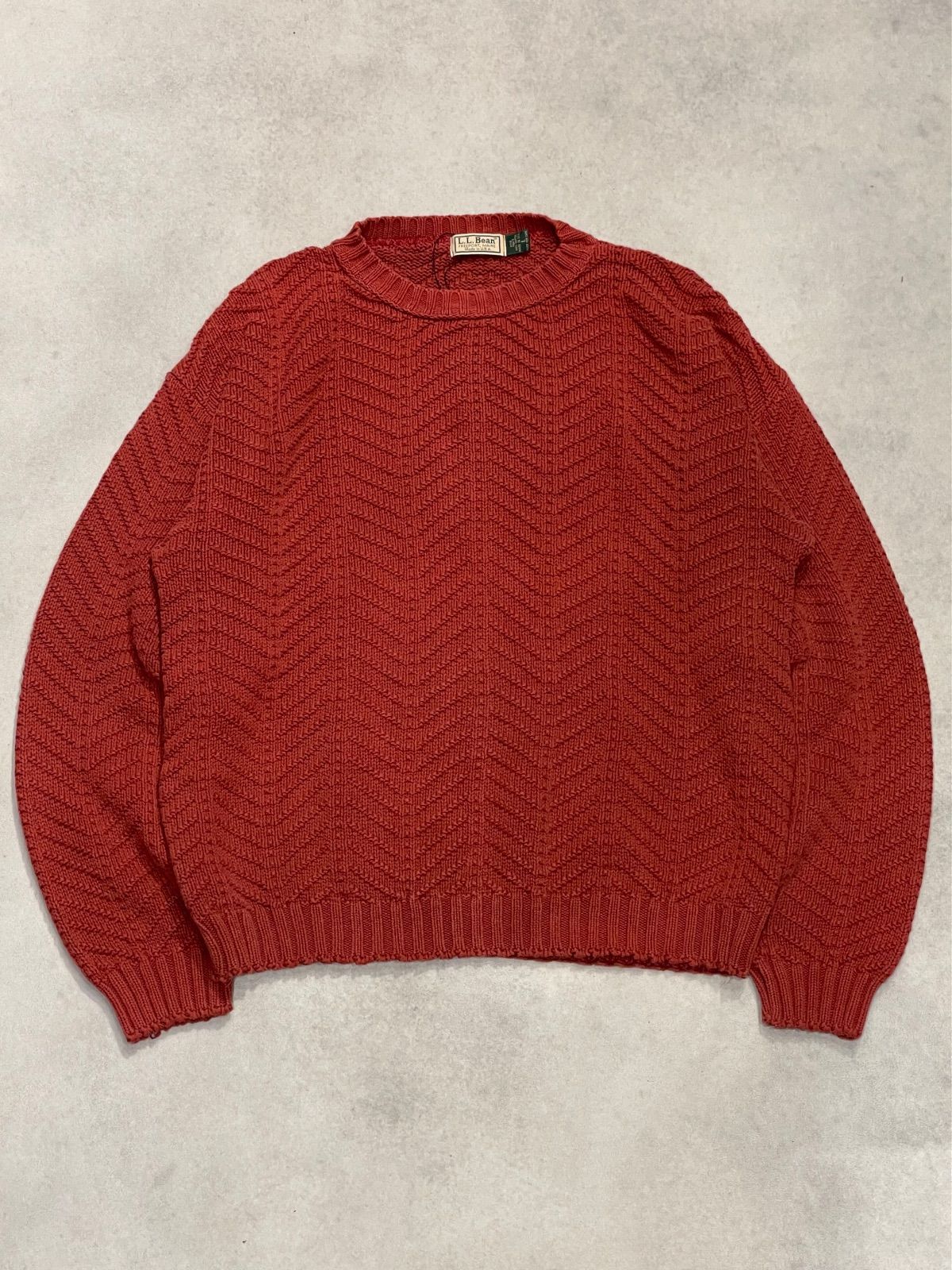 L.L.Bean Cotton Knit 80‘s エルエルビーン コットンニット Lサイズ