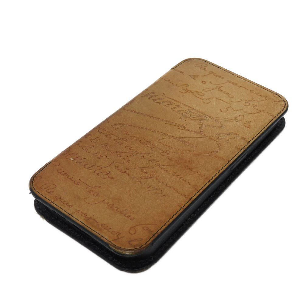 Scritto Leather iPhone 15 Pro Case | Berluti US