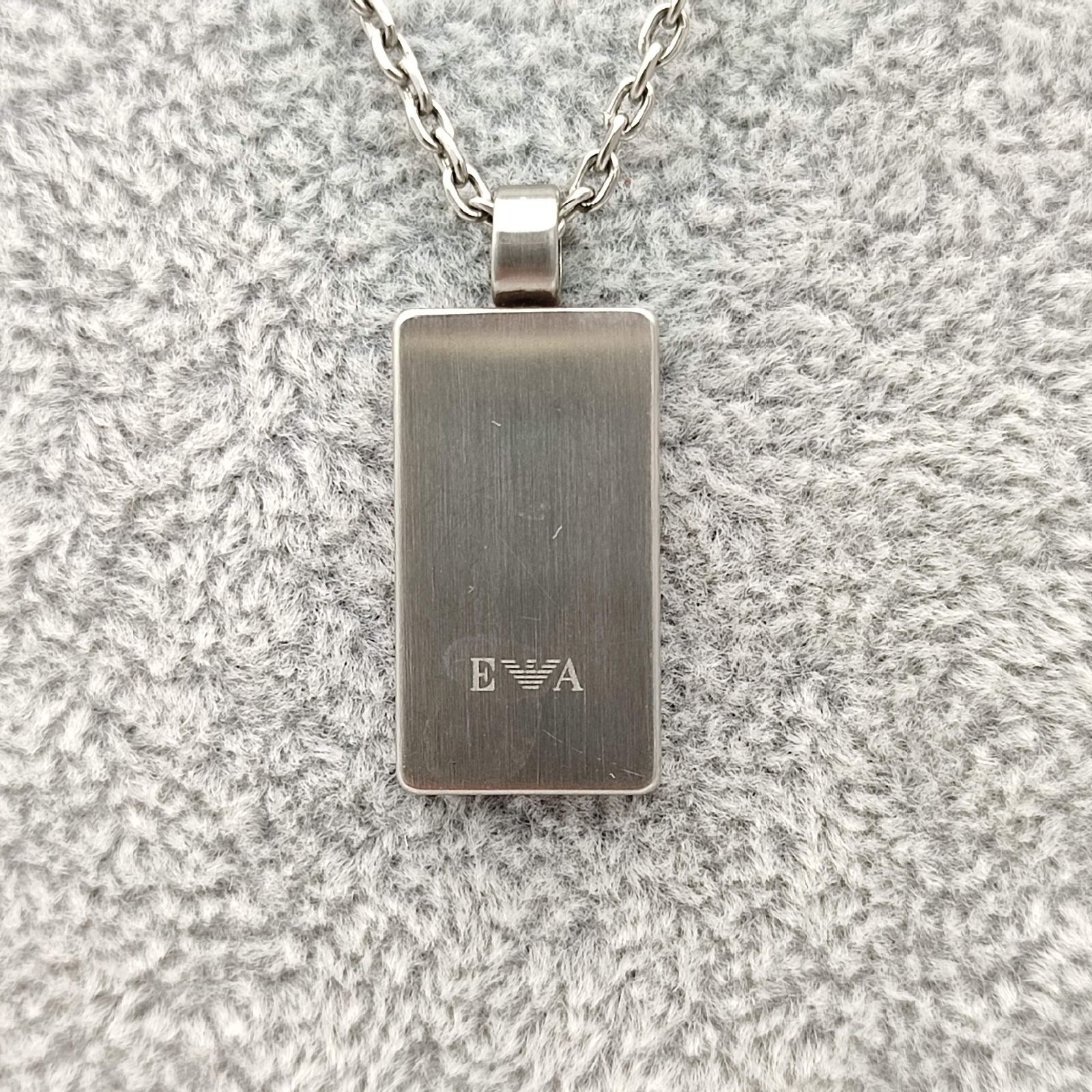 美品】EMPORIO ARMANI エンポリオアルマーニ プレートネックレス