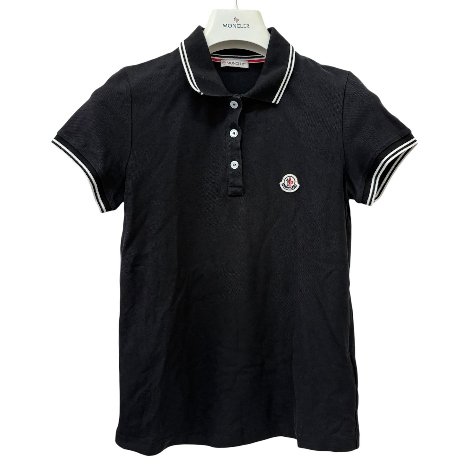 MONCLER モンクレール MAGLIA ポロシャツ 半袖 トップス ブラック 黒 XS F10938A70200 正規