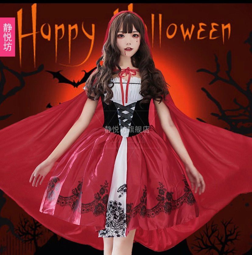 L.A.M.E × sugar nine 赤ずきん ハロウィン Mサイズ sugar nine コスプレ 赤ずきんロングフレアワンピース