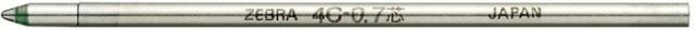 まとめ ゼブラ ４Ｃ−０．７芯 緑 BR-8A-4C-G ×100セット