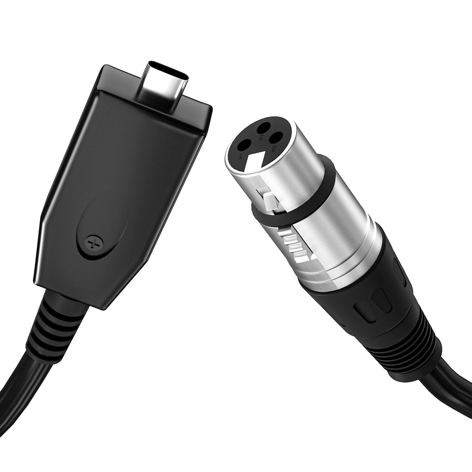 IUKUS USB C - XLRメスケーブル、USB Cマイクケーブル タイプCオス-XLRメスマイクリンクスタジオオーディオコード Google Pixel Samsung Galaxy USC-C電話、MacBook、パッドに対応  [2M/6.6FT]