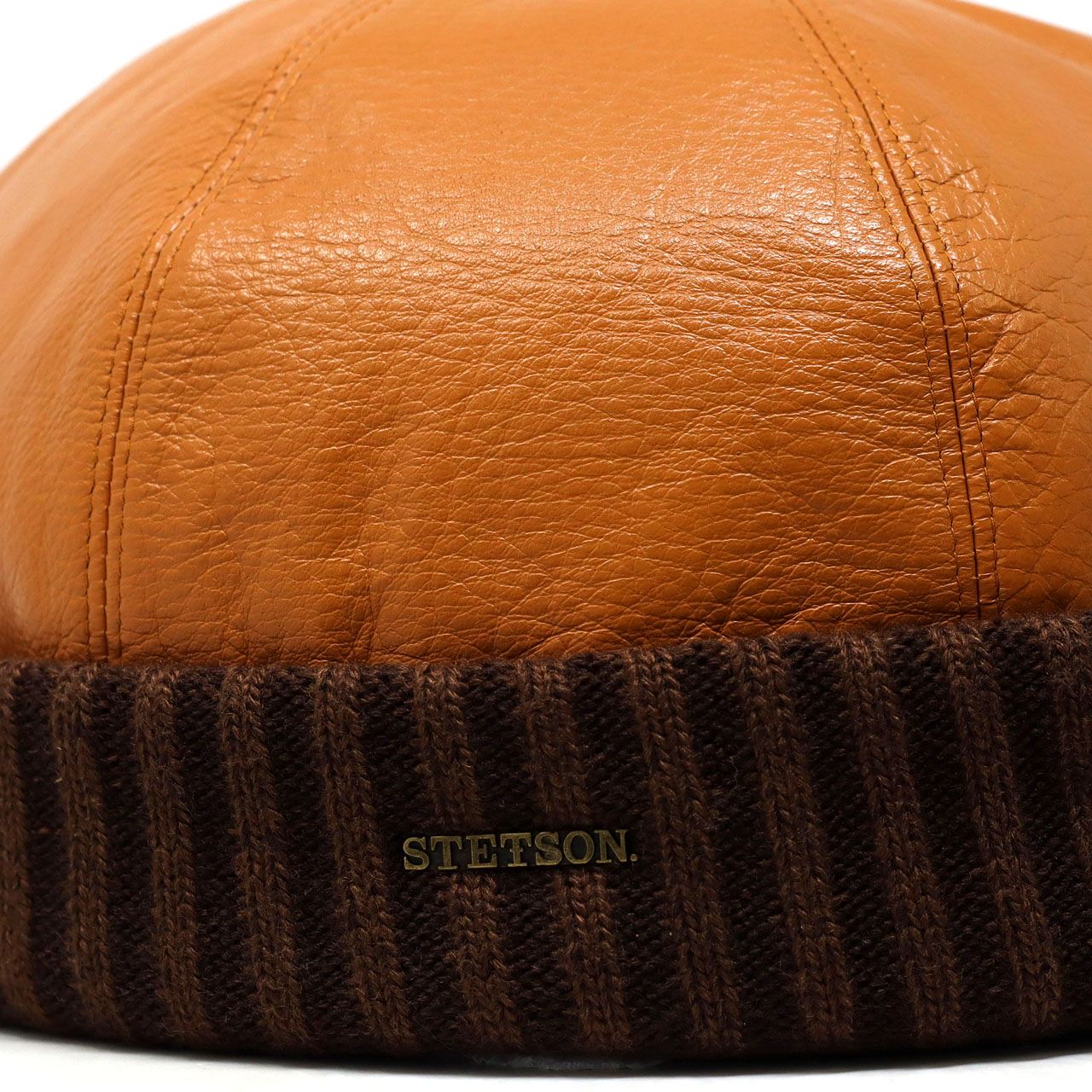 STETSON (ステットソン)本革 帽子 メンズ レザーキャップ ロール
