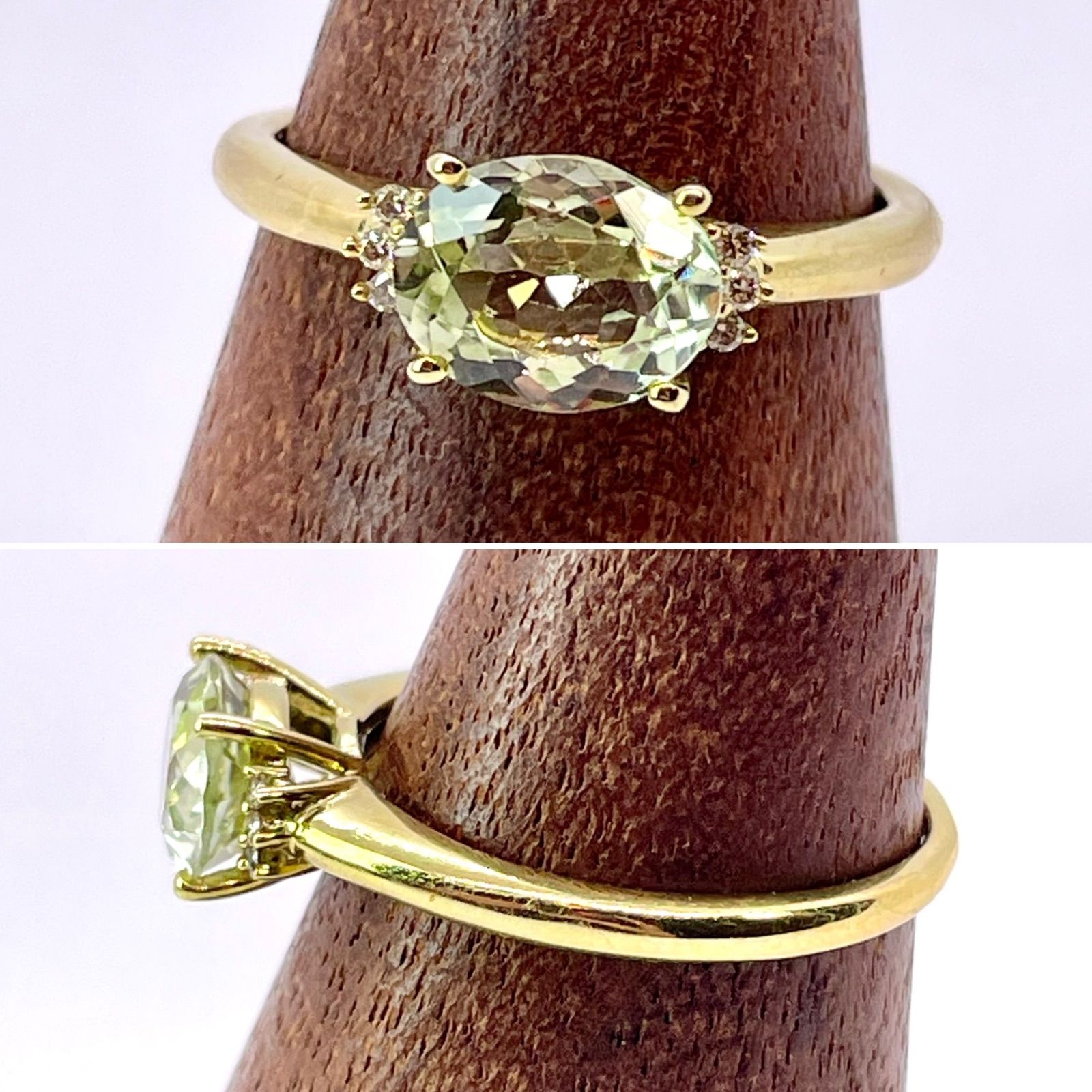 GSTV◇K18YG*18号*シリマナイトリング*1.5ct*指輪*ダイヤモンド - メルカリ