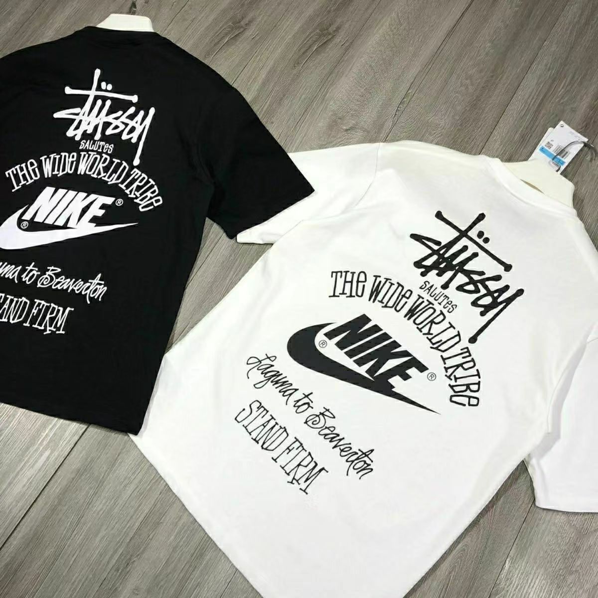 新品 特価値 Nike x stussy ステューシー ダイス Tシャツ 男女兼用 2枚 