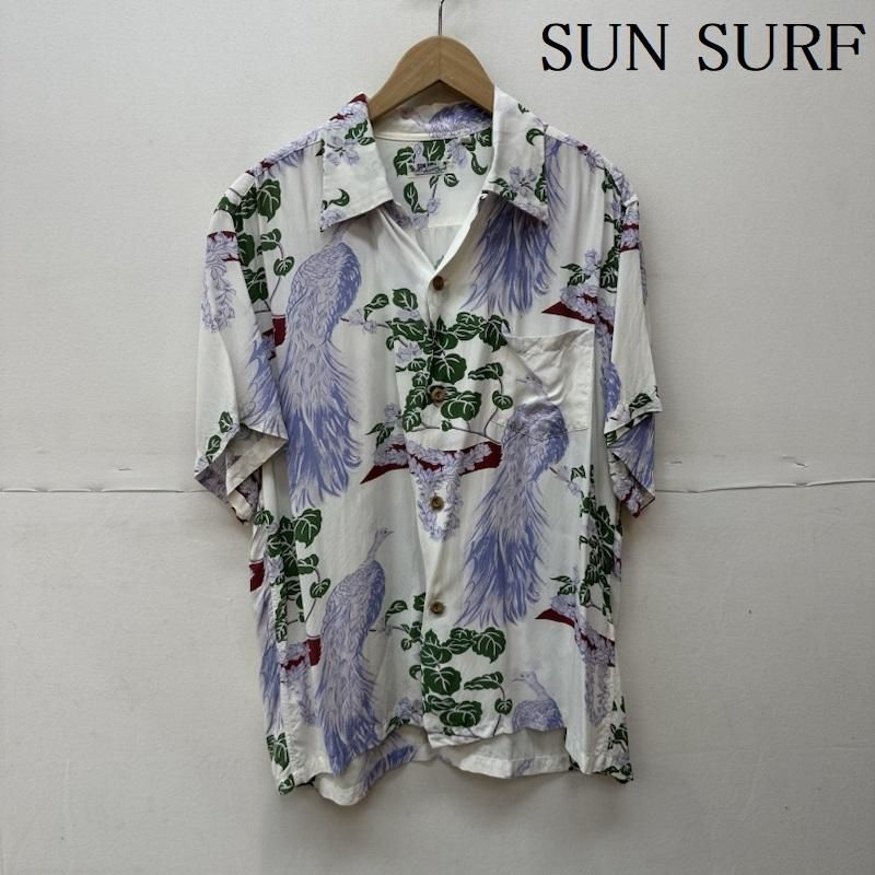 SUN SURF サンサーフ シャツ、ブラウス 半袖 東洋 孔雀 クジャク