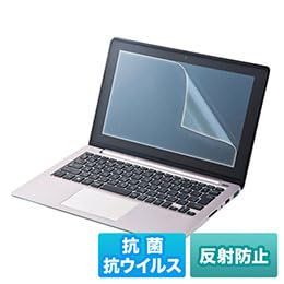【新品・2営業日で発送】SANWASUPPLY サンワサプライ 液晶保護抗菌・抗ウイルス反射防止フィルム 12.5インチワイド(16:9)対応 LCD-ABVNG125W