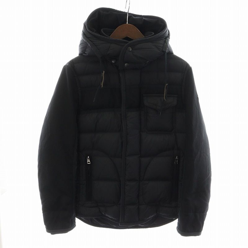 モンクレール MONCLER RYAN GIUBBOTTO ライアン ジュポット ダウンジャケット フード アウター 0 XXS 黒 ブラック /AN3