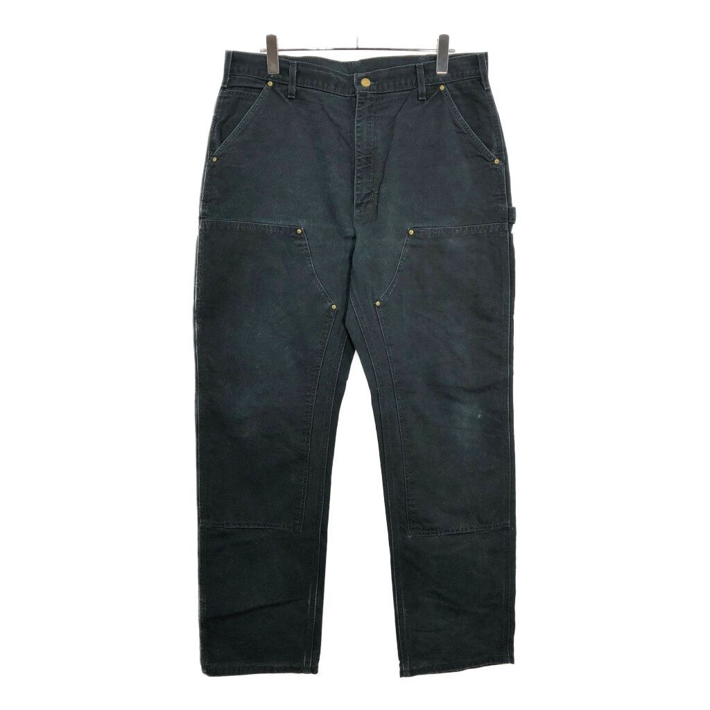 Carhartt カーハート ダック ダブルニー ペインターパンツ ブラック メンズ W38 L34相当 古着 V3926