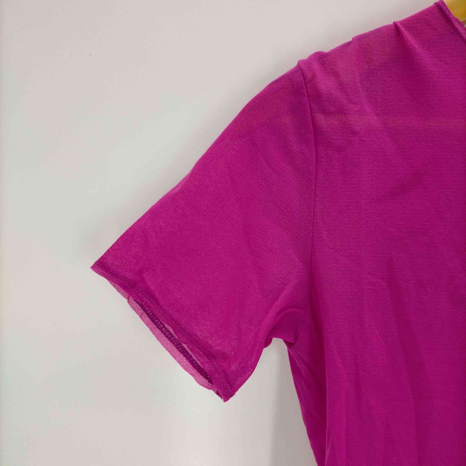【美品】 ISSEY MIYAKE イッセイミヤケ メッシュ シアー トップスM イッセイミヤケ ISSEY MIYAKE メッシュカットソー レディース