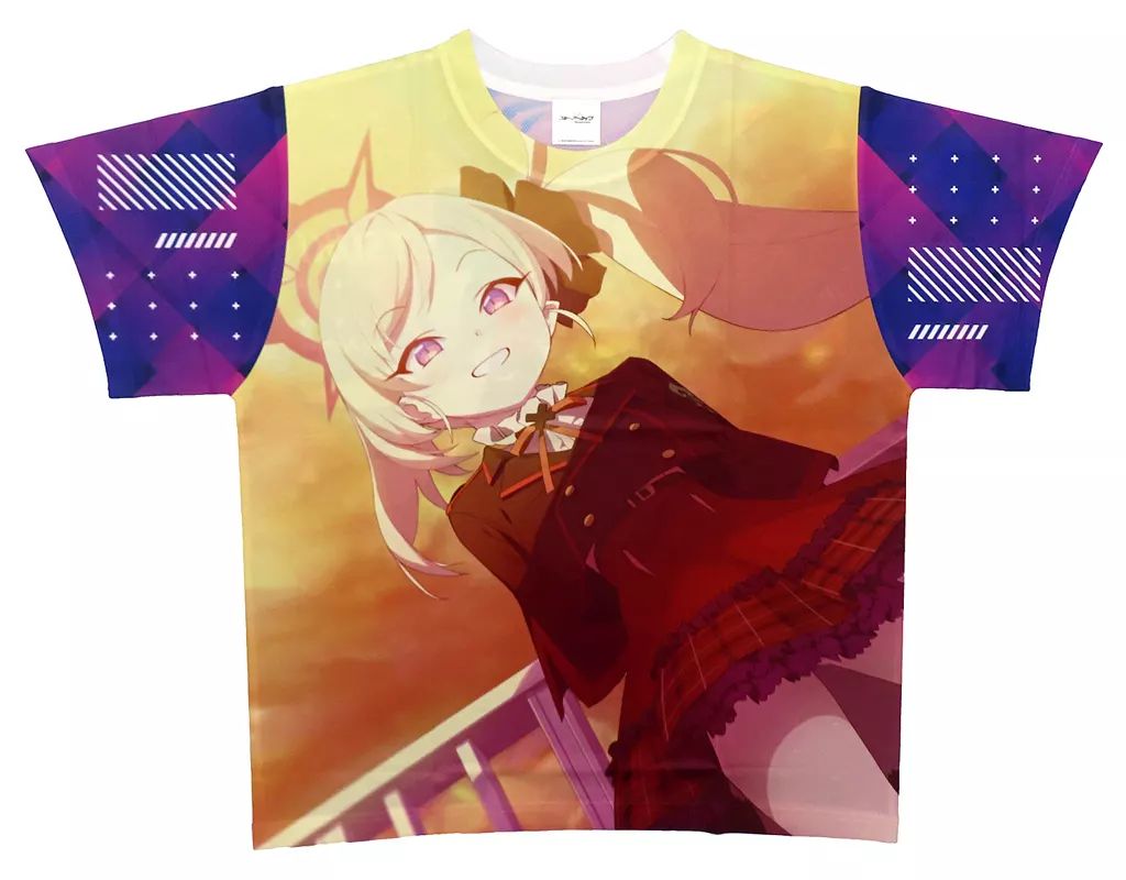 中古】Tシャツ 浅黄ムツキ フルグラフィックTシャツ パープル×ピンク 