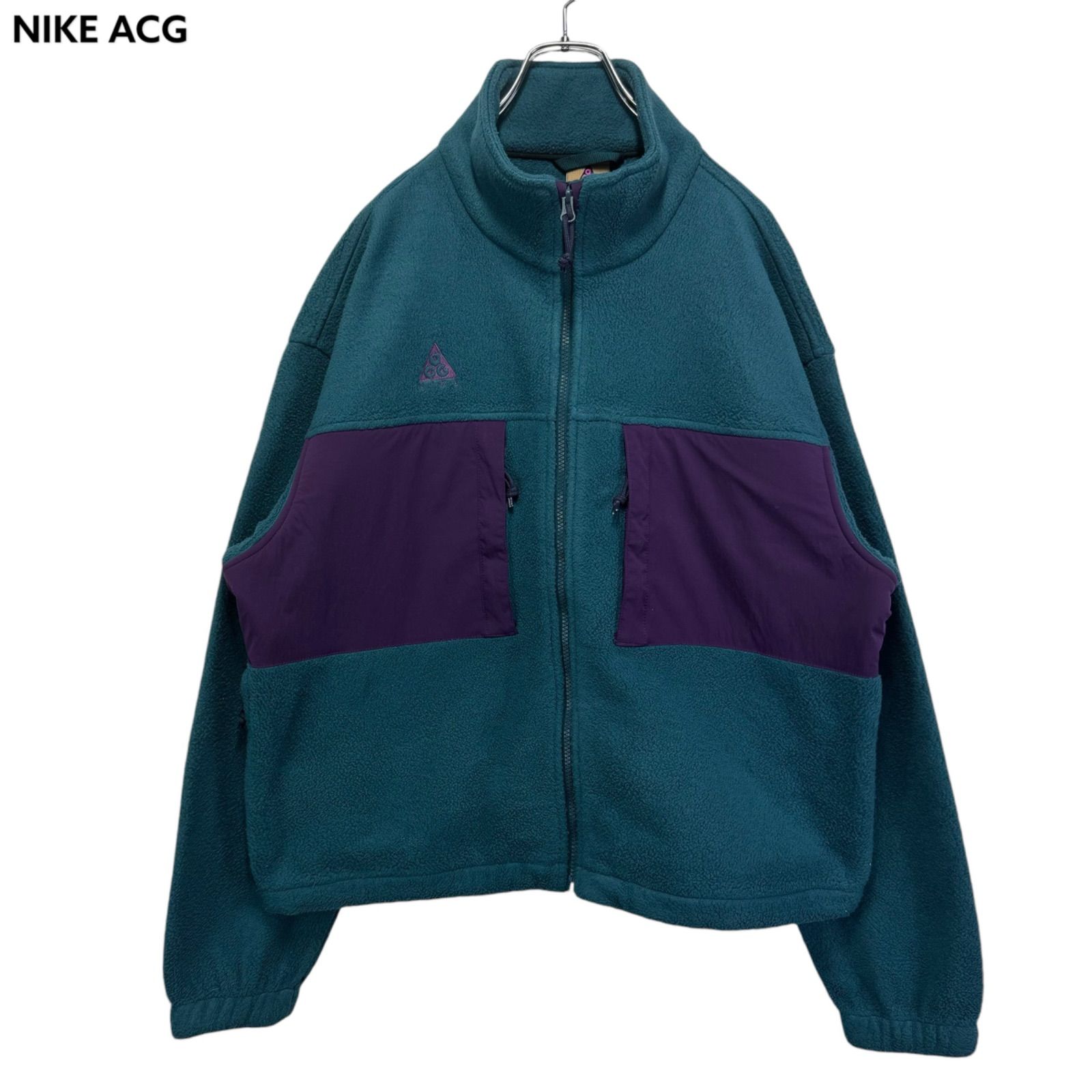 NIKE ACG Logo Embroidery Zip-up Fleece Jacket ナイキ エーシージー フリースジャケット 刺繍ロゴ 古着