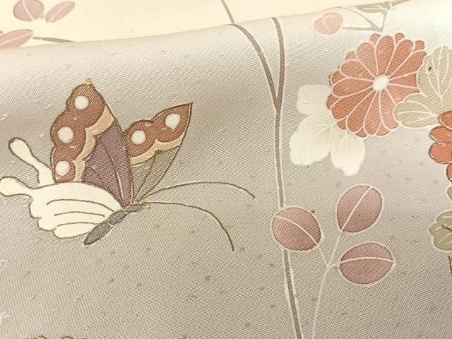 【訪問着】 駒刺繍・道長鼓花文・暈し染め・金彩・正絹❣️ 逸品✨No.1252❤️ 訪問着】 駒刺繍・道長鼓花文・暈し染め・金彩・正絹❣️ 逸品