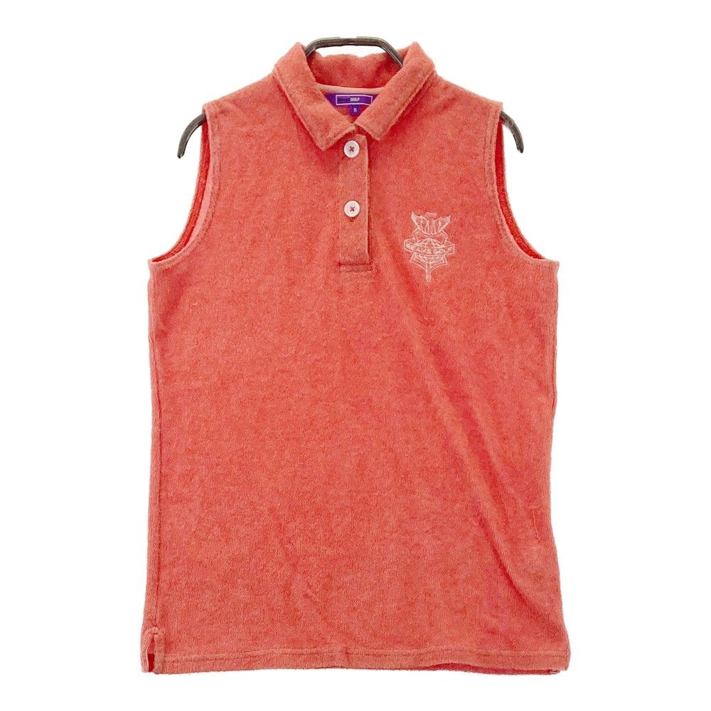 BEAMS GOLF ビームスゴルフ ノースリーブポロシャツ ゴルフ柄