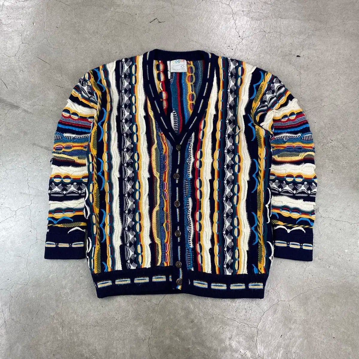 COOGI クージー オーストラリア コットン ケーブル カーディガン 100