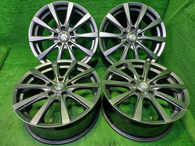 社外 グラス ｴｸｽﾄﾚｲﾙ CX-5 ｴｽﾃｨﾏ ホイール アルミ ガンメタ 17インチ 7J 5穴 4本 114.3 48