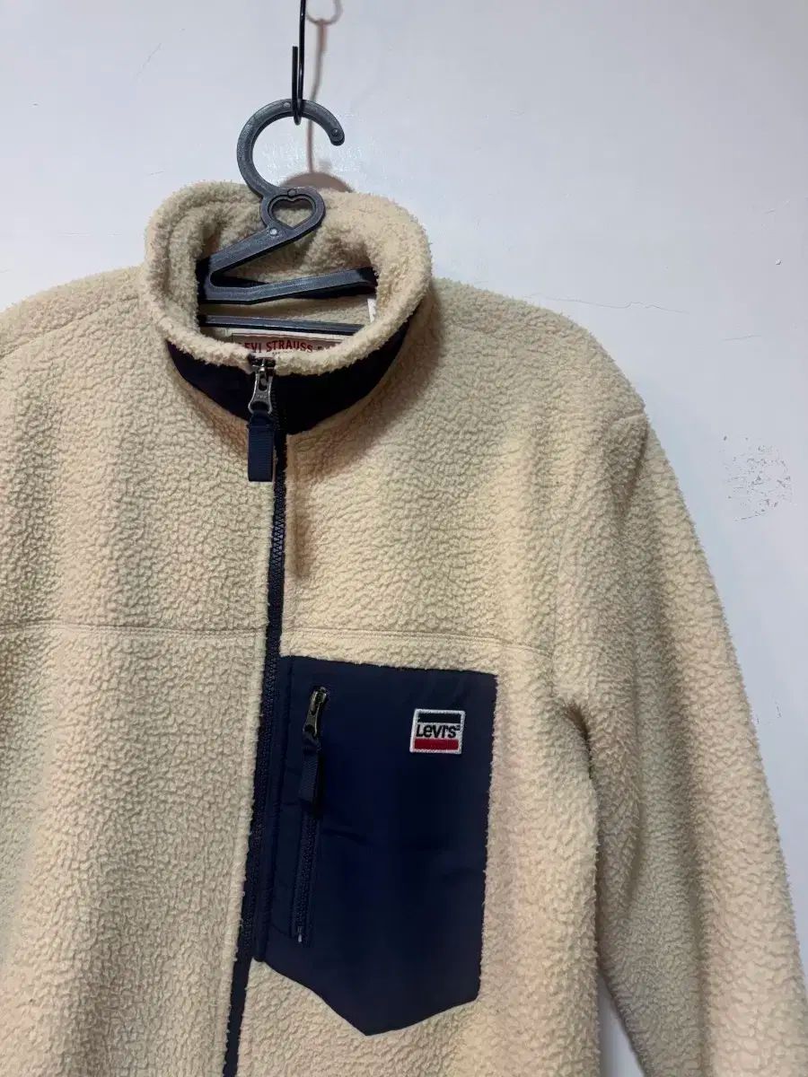 リーバイス アイボリー色 ボア フリース ジャケット M