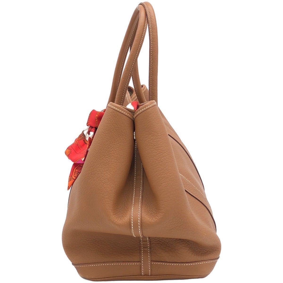 U【HERMES】ガーデンパーティPM ゴールド シルバー金具 □N刻印 U【HERMES】ガーデンパーティPM ゴールド シルバー金具 □N刻印